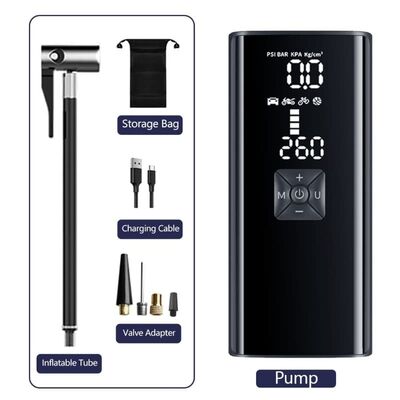 kaufen Tragbarer tragbarer Luftkompressor, wiederaufladbare 6000-mAh-Reifenpumpe mit Digitalanzeige online manufacture