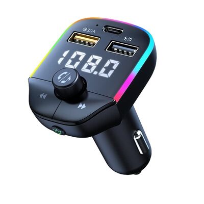 satın al RGB Araba MP3 Çalar Bluetooth 5.0 FM Verici 20Hz - 15Khz Frekans Tepkisi online manufacture