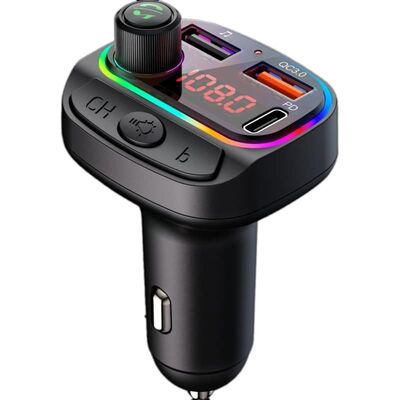 acheter Transmetteur FM de voiture PD18W, charge rapide, transmetteur FM mains libres Bluetooth online manufacture