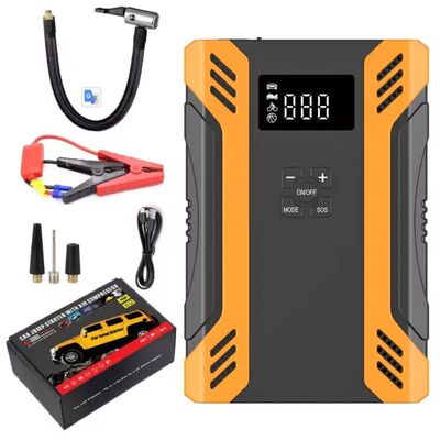 satın al Mini 12V Araç Akü Güçlendirici Hava Kompresörü LED Acil Işık ile Atlama Marş online manufacture