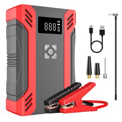 কেনা এয়ার কম্প্রেসার পাওয়ার ব্যাংক LED লাইট সহ পোর্টেবল কার জাম্প স্টার্টার online manufacture