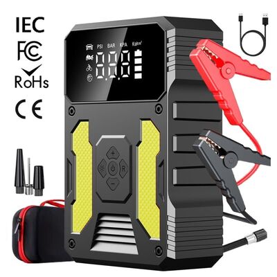 Buy 3000A 4 In 1 Portable Power Jump Starter With 150PSI Air Compressor online manufacture