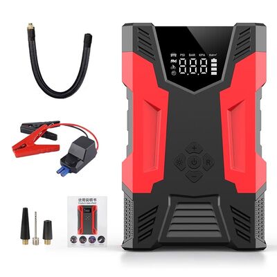 購入 ポータブルエアコンプレッサーとジャンプスターター 1台の車で2つの緊急ツール online manufacture