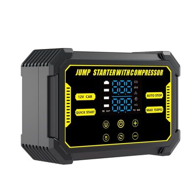 comprar Quatro em um Car Jump Starter portátil com compressor de ar Banco de energia inflador de pneus online manufacture