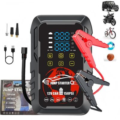 kopen Draagbare auto-starthulp met luchtcompressor 12V krachtige noodset online manufacture